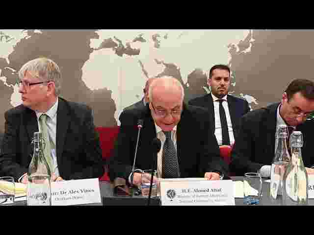 Conference of the Minister Attaf at "Chatham House" on the Sahel