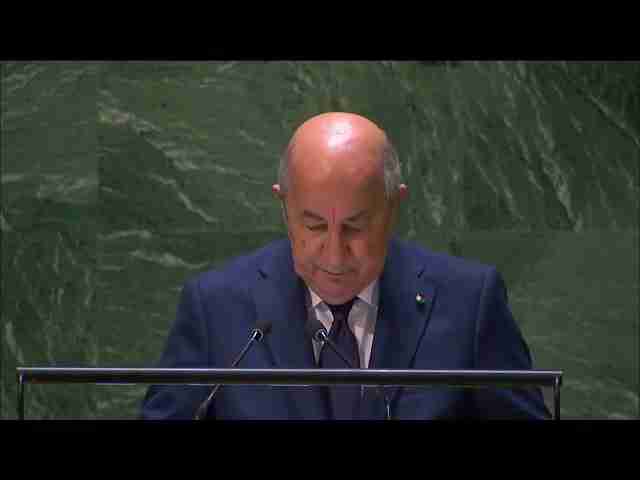 President Abdelmadjid Tebboune addresses the UN General Assembly (78)