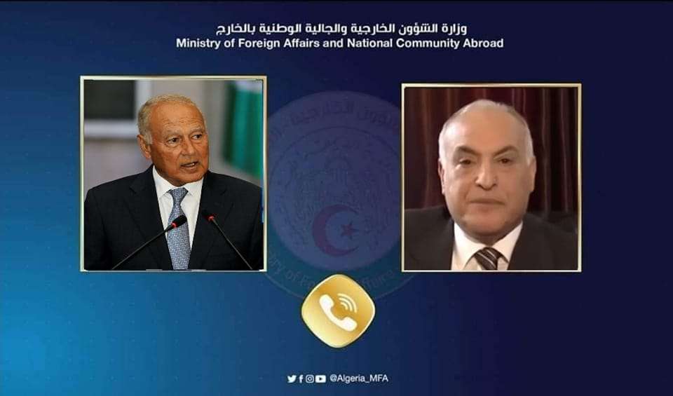 Le Ministre Attaf s'entretient par téléphone avec le Secrétaire général de la Ligue arabe