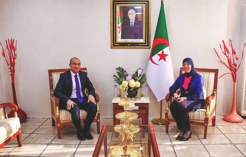 السيد شايب يلتقي الوزيرة المحافظة السامية للرقمنة