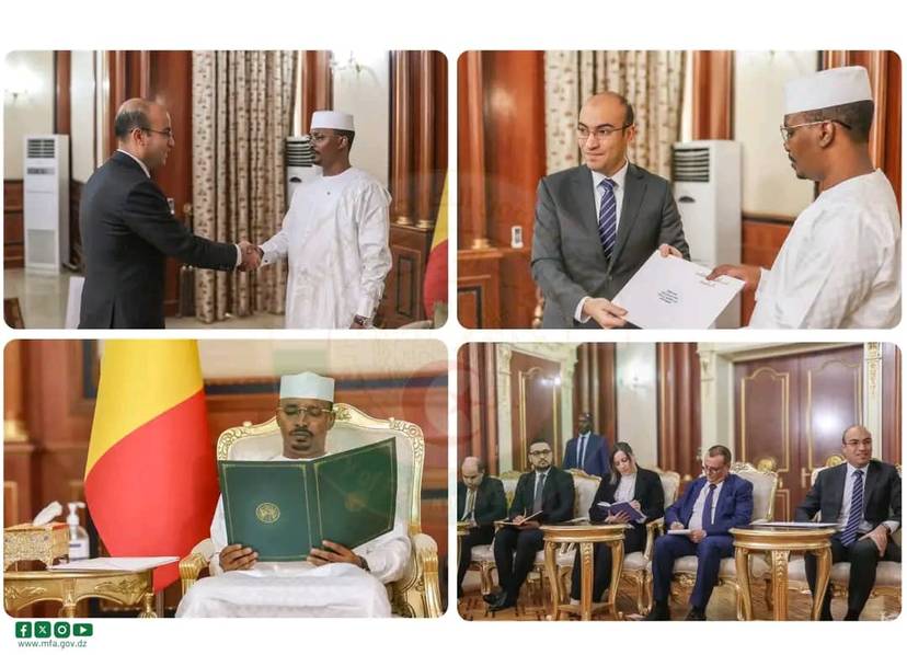 Mr Chaib delivers letter from President Tebboune to his Chadian counterpart