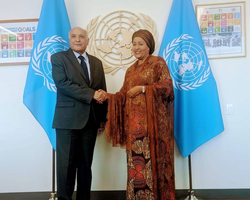Attaf tient une séance de travail à New York avec Vice-secrétaire général de l'ONU