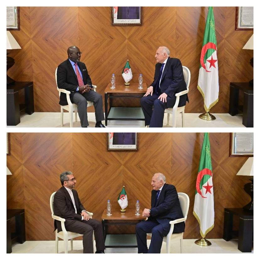 Minister Attaf receives the new Ghanaian and Iranian ambassadors accredited to Algeria
