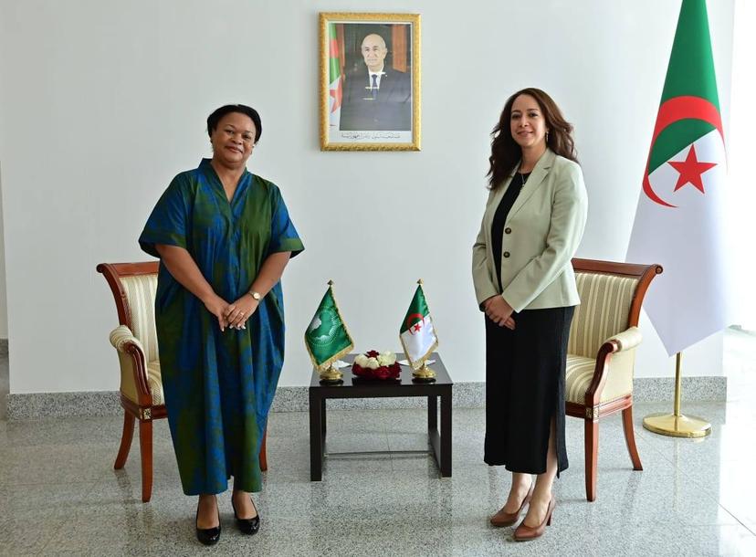 Mrs Mansouri receives the Executive Director of the APRM