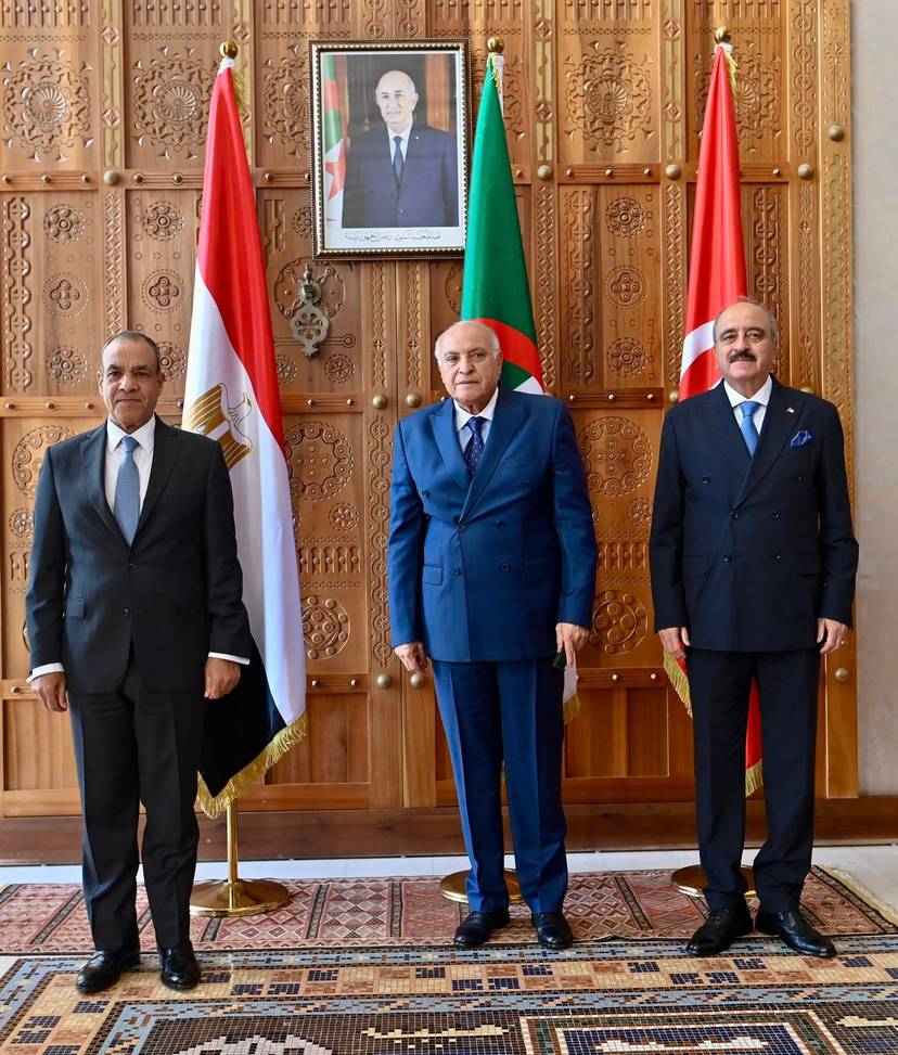 البيان الختامي لاجتماع وزراء خارجية الجزائر وتونس ومصر بشأن ليبيا (آلية دول الجوار الثلاثية)