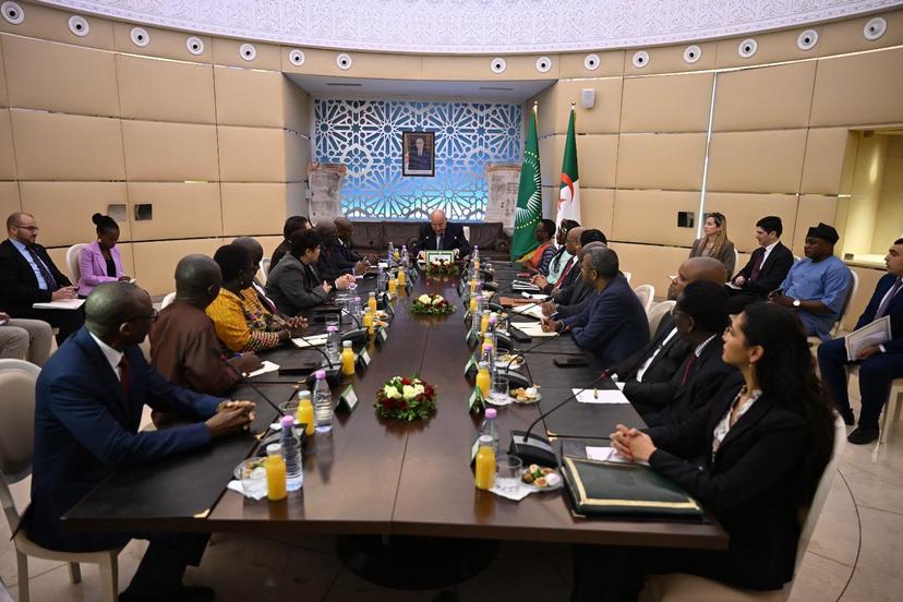 Mr. Attaf Receives a Delegation of the African Union Peace and Security Council