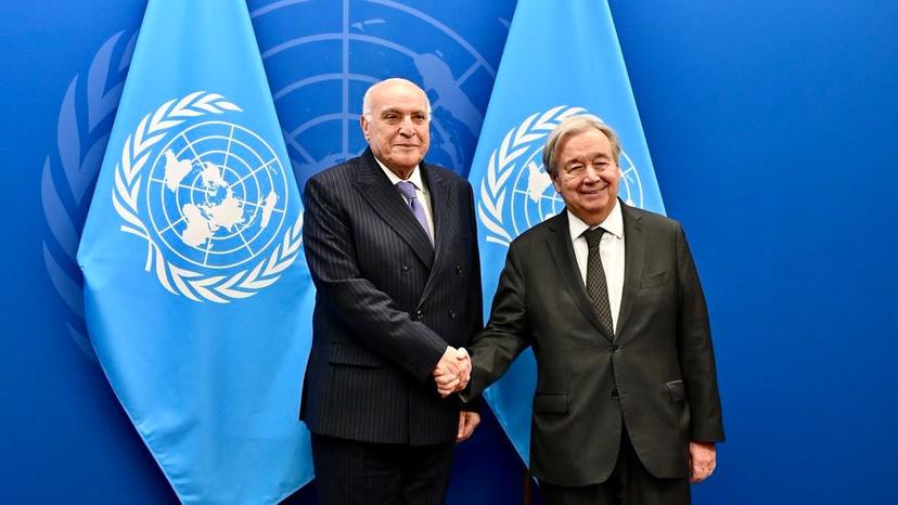 Mr. Attaf holds talks with United Nations Secretary-General António Guterres in New York