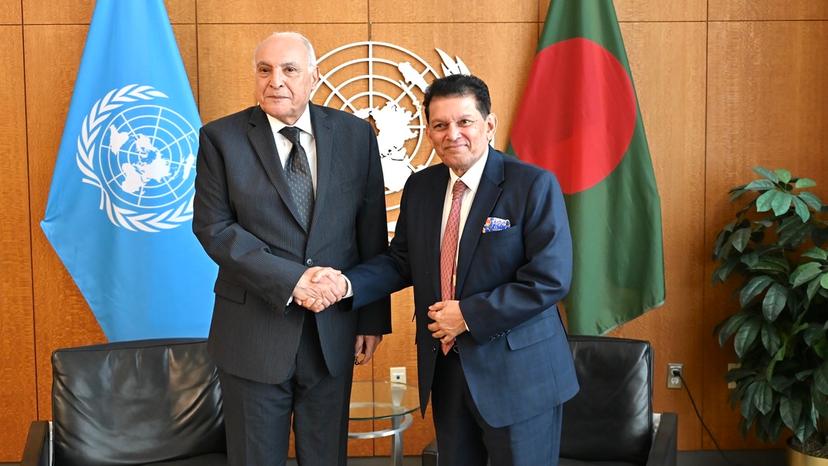 Mr. Attaf Holds Talks with the President of the United Nations General Assembly